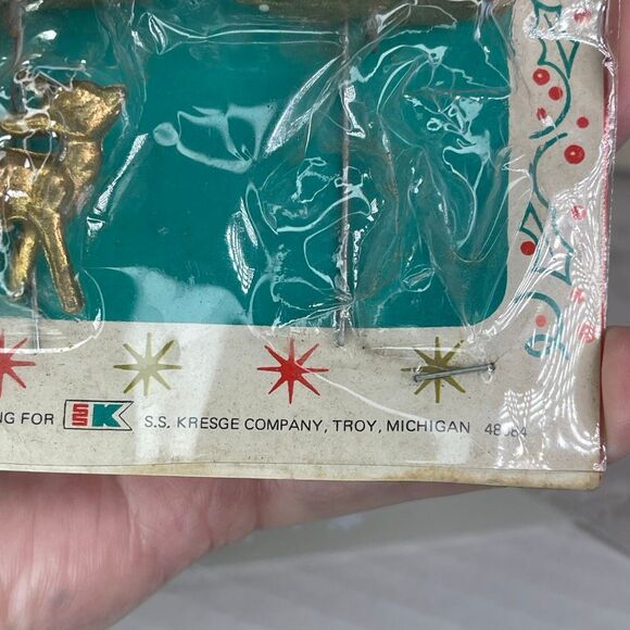 Midcentury holiday decorations for candles. - Picture 6 of 6